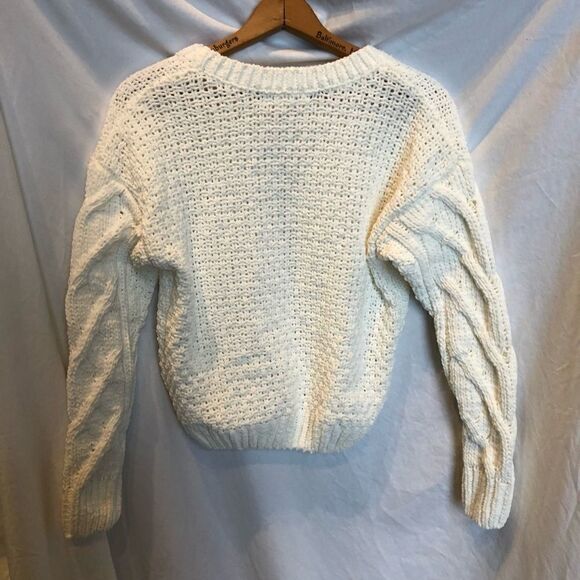 Aeropostale Pullover Sweater Cream XS - Picture 2 of 6
